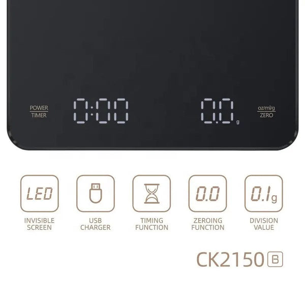 Premium - Digital Smart Coffee Scale with Timer